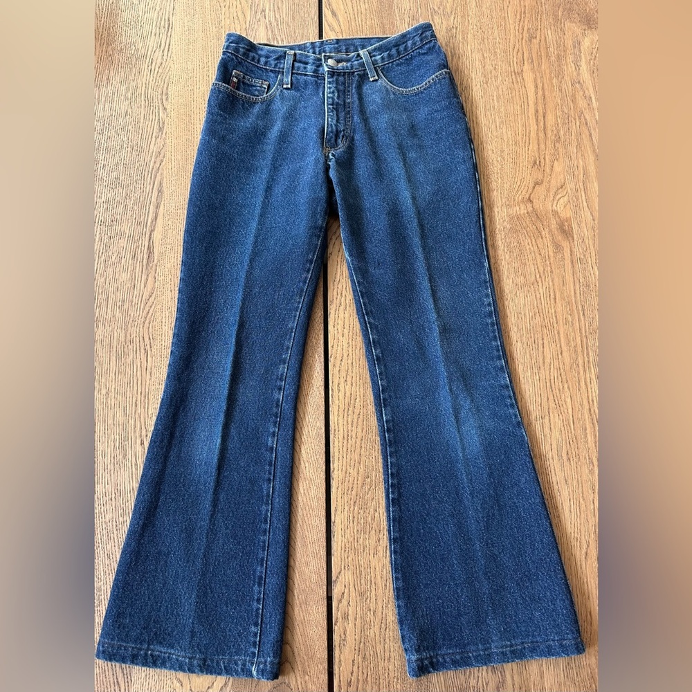 Just USA Dark Blue Flare Jeans Size 7